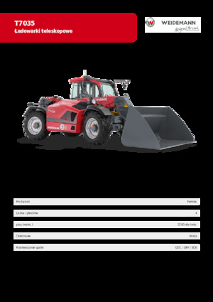 Manipuladoras telescópicas Weidemann T7035 