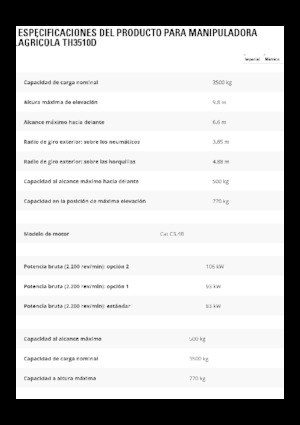 Manipuladoras telescópicas Caterpillar TH3510