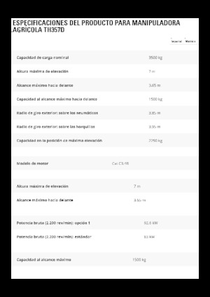Manipuladoras telescópicas Caterpillar TH357D