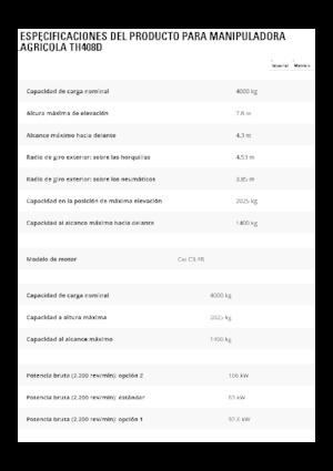 Manipuladoras telescópicas Caterpillar TH408D