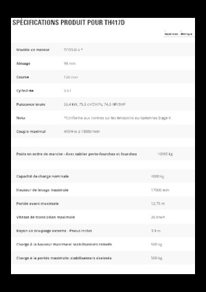 Manipuladoras telescópicas Caterpillar TH417D