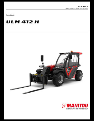 Manipuladoras telescópicas Manitou ULM 412 H