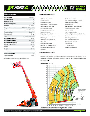 Manipuladoras telescópicas Xtreme XR1585-C