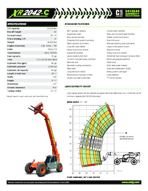 Manipuladoras telescópicas Xtreme XR2042-C