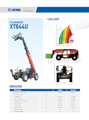 Manipuladoras telescópicas XCMG XT844U