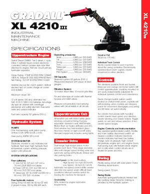 Excavadoras hidráulicas telescópicas Gradall XL 4210 III