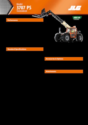 Manipuladoras telescópicas JLG 3707 PS