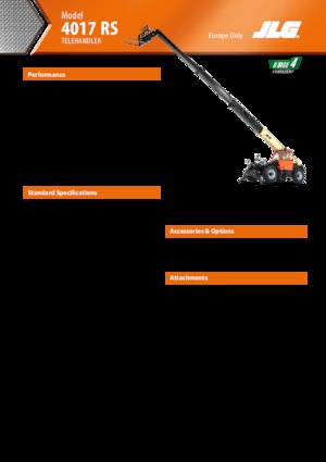 Manipuladoras telescópicas JLG 4017RS-II 