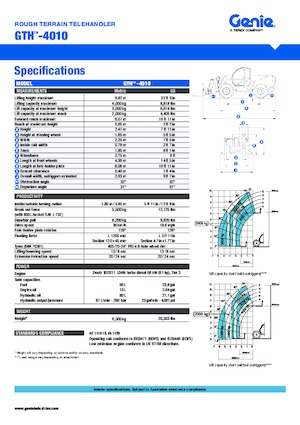 Manipuladoras telescópicas Genie GTH 4010