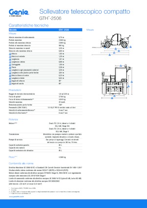 Manipuladoras telescópicas Genie GTH-2506