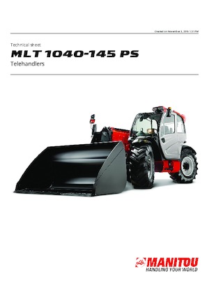 Manipuladoras telescópicas Manitou MLT 1040-145 PS
