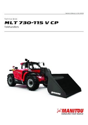 Manipuladoras telescópicas Manitou MLT 730-115 V CP