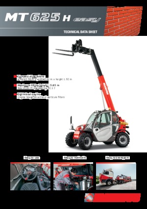 Manipuladoras telescópicas Manitou MT 625 H Easy
