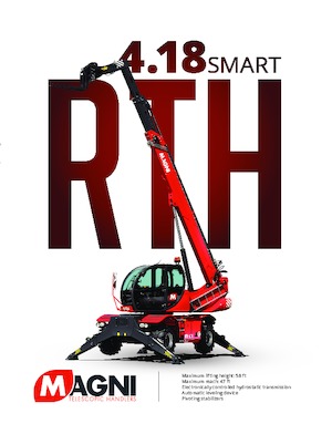 Manipuladoras telescópicas con vehículo superpuesto MAGNI RTH 4.18 Smart