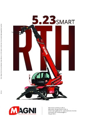 Manipuladoras telescópicas con vehículo superpuesto MAGNI RTH 5.23 Smart
