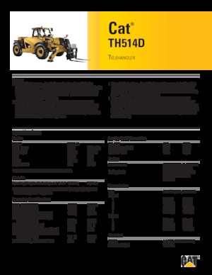 Manipuladoras telescópicas Caterpillar TH514D