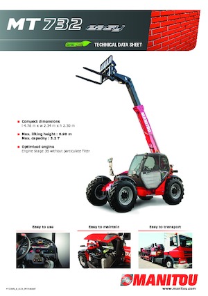 Manipuladoras telescópicas Manitou MT 732-100 PS Comfort
