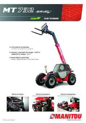 Manipuladoras telescópicas Manitou MT 732-100 PS Comfort
