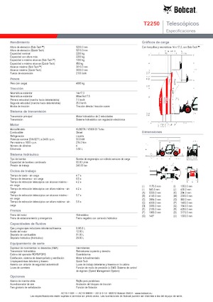 Manipuladoras telescópicas Bobcat T 2250