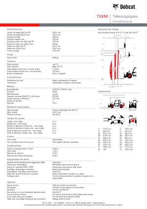 Manipuladoras telescópicas Bobcat T 2250
