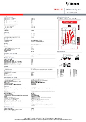 Manipuladoras telescópicas con vehículo superpuesto Bobcat TR 35160
