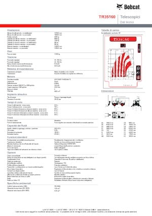 Manipuladoras telescópicas con vehículo superpuesto Bobcat TR 35160