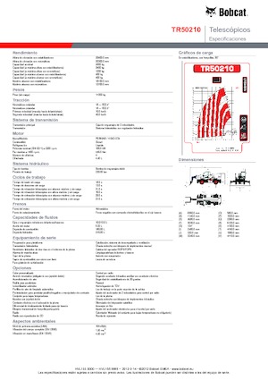Manipuladoras telescópicas con vehículo superpuesto Bobcat TR50210