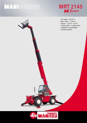 Manipuladoras telescópicas con vehículo superpuesto Manitou MRT 2145