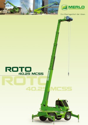 Manipuladoras telescópicas con vehículo superpuesto Merlo Roto 40.25 MCSS