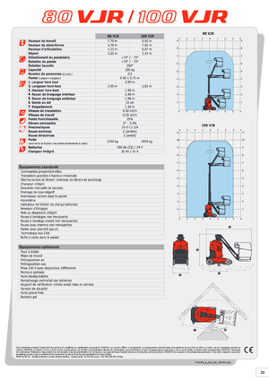 Plataformas verticales Manitou 100 VJR Evolution