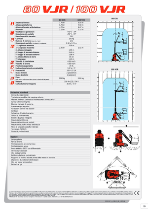 Plataformas verticales Manitou 100 VJR Evolution