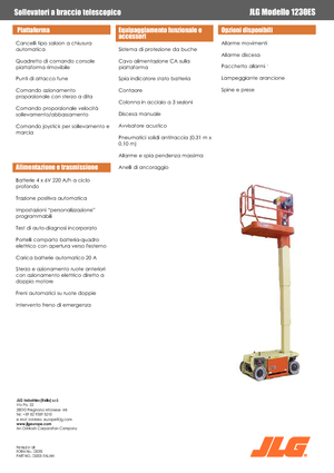 Plataformas verticales JLG 1230ES