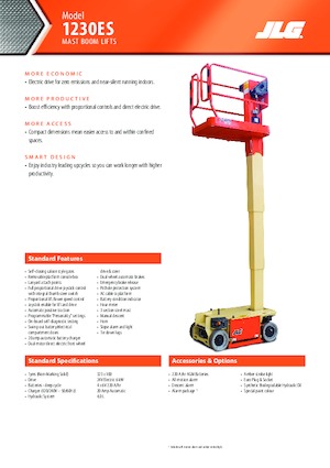 Plataformas verticales JLG 1230ES