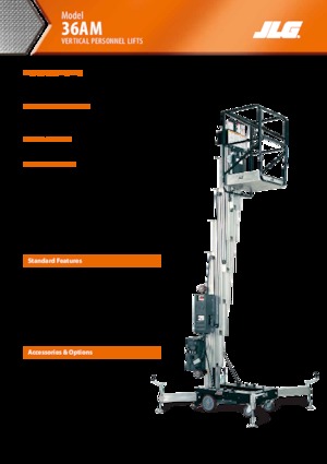 Plataformas verticales JLG 36AM