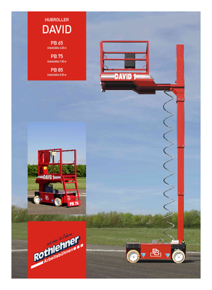 Plataformas de tijeras de ruedas PB David 1 PB 75