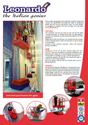 Plataformas verticales Bravi Leonardo Outdoor