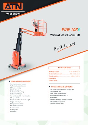 Plataformas verticales ATN PIAF 10RE