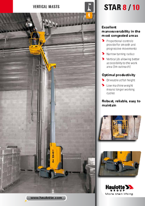 Plataformas verticales Haulotte Star 10 NT