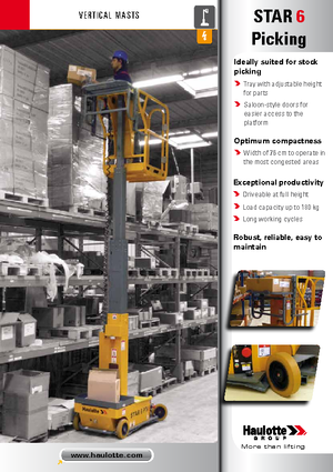 Plataformas verticales Haulotte Star 6 P