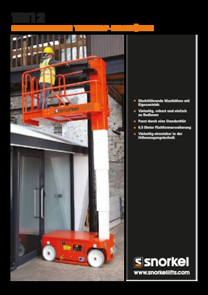 Plataformas verticales Snorkel TM12