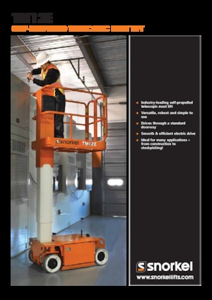 Plataformas verticales Snorkel TM12E