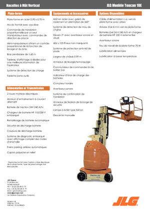 Plataformas verticales JLG-Toucan Toucan 10 E
