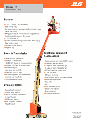 Plataformas verticales JLG-Toucan Toucan 12E