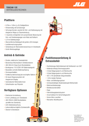 Plataformas verticales JLG-Toucan Toucan 12E