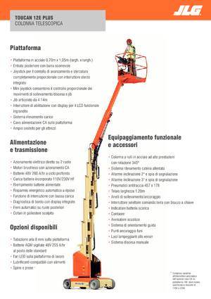 Plataformas verticales JLG-Toucan Toucan 12E Plus
