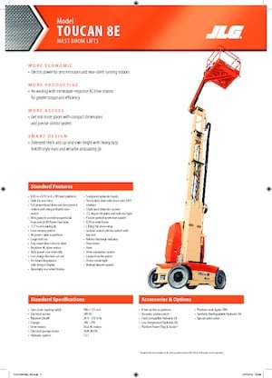 Plataformas verticales JLG-Toucan Toucan 8E