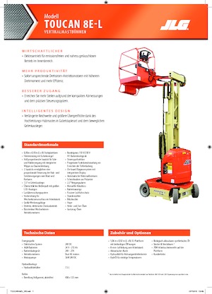 Plataformas verticales JLG-Toucan Toucan 8E-L
