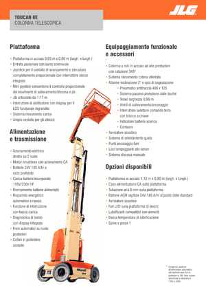 Plataformas verticales JLG-Toucan Toucan 8E XL