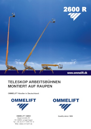 Plataformas telescópicas de orugas OMMELIFT 2600 R
