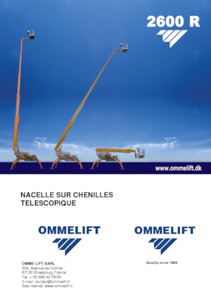 Plataformas telescópicas de orugas OMMELIFT 2600 R